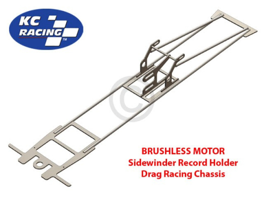 BRUSHLESS Sidewinder Stainless Drag Record Holder Chassis (KCR-RH.BL)