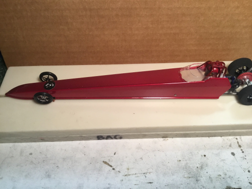 Red BRUSHLESS Dragster