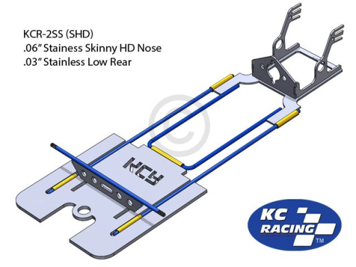 BRUSHED Stainless Drag Racing Chassis (KCR-2SS SHD)