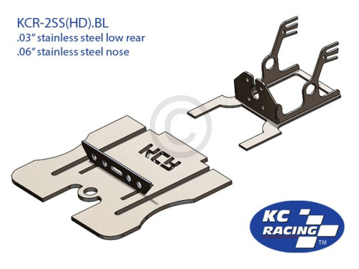 BRUSHLESS Stainless Drag Racing Chassis (KCR-2SS HD.BL) 