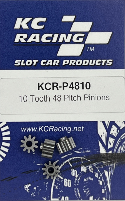 10 Tooth 48 Pitch Pinion - 4 Gears