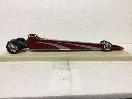 Red / Silver BRUSHLESS Dragster