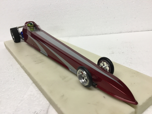 Red / Silver BRUSHLESS Dragster