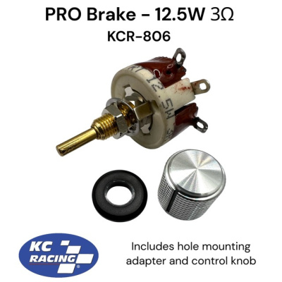 PRO Brake Rheostat 3 ohm 12.5W - includes knob and mounting adapter