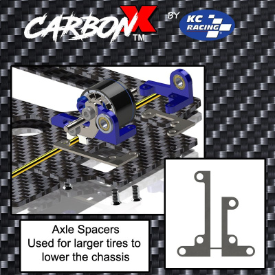 CarbonX BRUSHLESS 0.15" Rear Axle Shim Kit