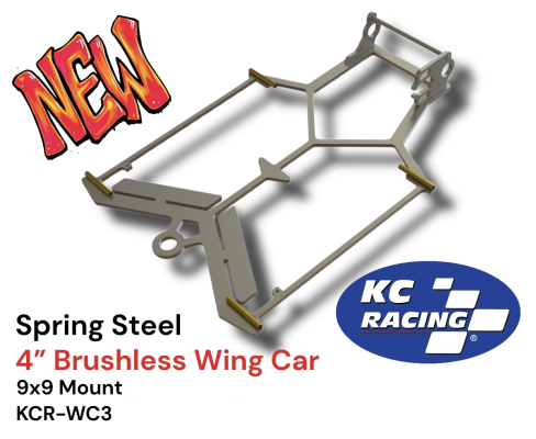 Spring Steel 4” BRUSHLESS Wing Car Chassis
