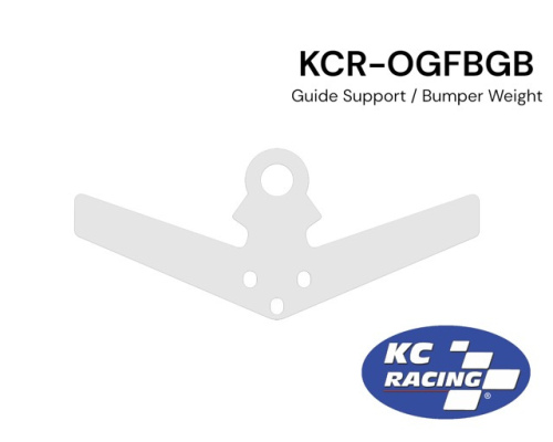 CarbonX BRUSHLESS OG Flexi Guide Weight / Bumper