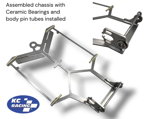 ASSEMBLED Spring Steel 4” BRUSHLESS Wing Car Chassis