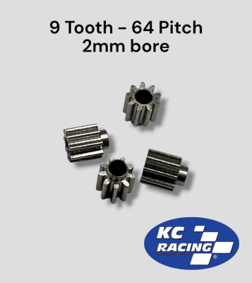 9 Tooth 64 Pitch Pro Series Pinion - 4 Gears