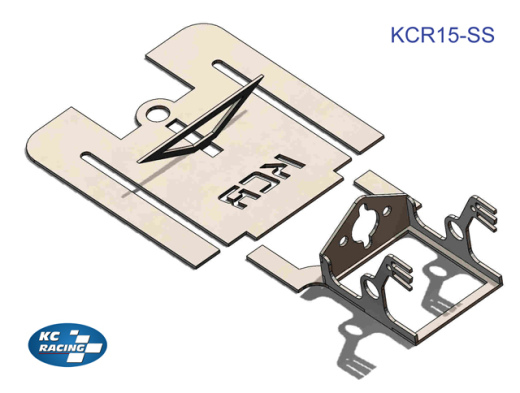 BRUSHED Stainless Drag Racing Chassis Kit (KCR15-SS)