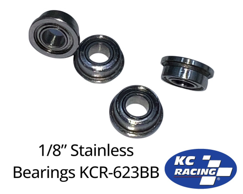 1/8" Precision Axle Ball Bearings - 2 Pair