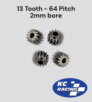 13 Tooth 64 Pitch Pro Series Pinion - 4 Gears