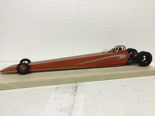 Orange BRUSHLESS CarbonX Dragster