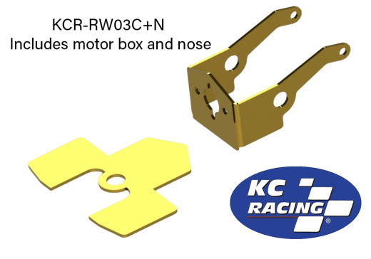 BRUSHED or Brushless Brass Drag Racing Chassis Kit (KCR-RW03C+N)